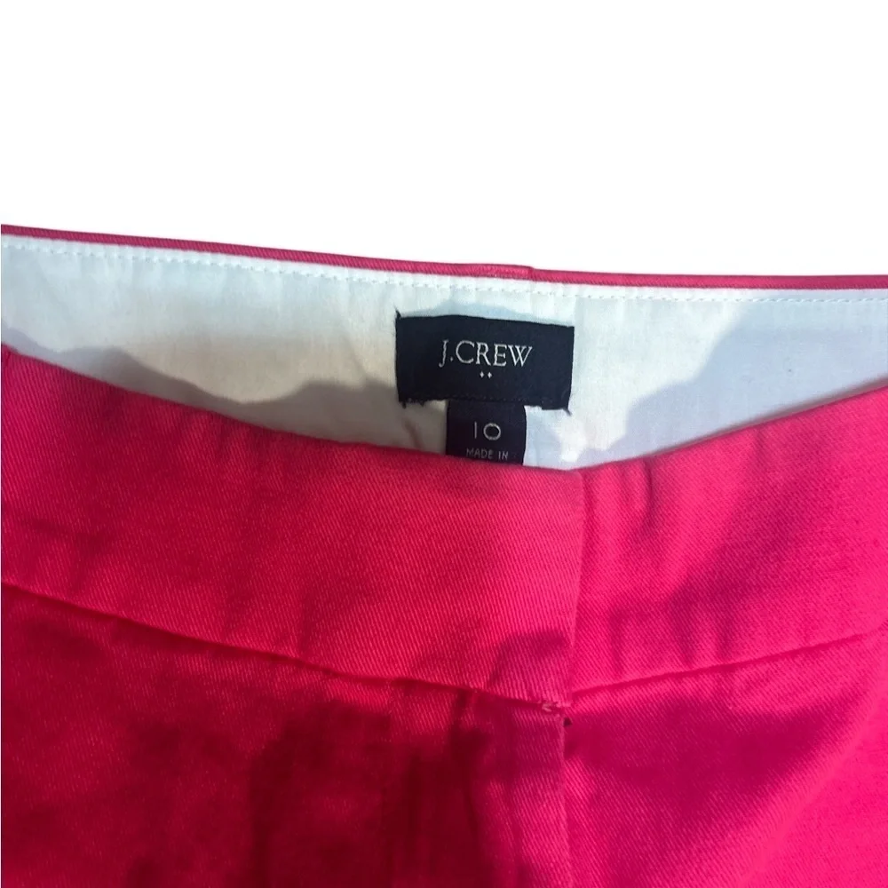 J.Crew Pink Broken-In Chino Shorts Size 10 Cotton Casual Preppy